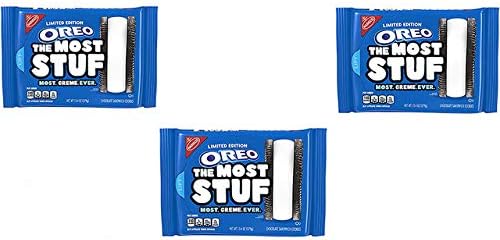 Limited Edition Oreo Most Stuf Cookies With Cookie Dunker (3 Packages Of Oreos with 2 Cookie Dunkers)