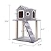 CO-Z Cat Tree Condo Tower with Ladder and Scratching Posts Kitty Trees House Bed Furniture for Kittensthumb 4