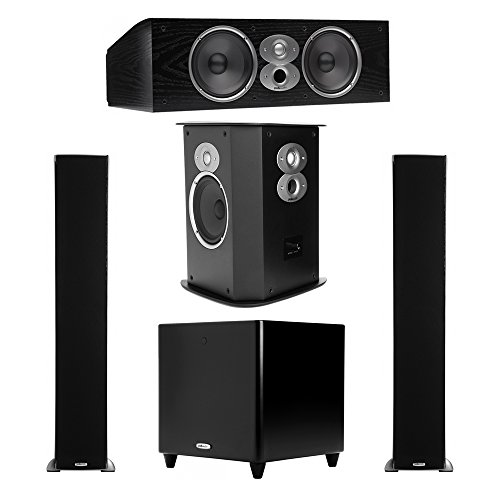 Polk Audio RTi 5.2 System with 2 A9 Tower Speakers, 1 CSi-A6 Center Speaker, 2 FXi-A6 Surround Speaker, 2 DSW PRO-550 wi Subwoofer