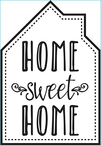 Darice 30006979 Sweet Home, Black, 6.75 x 9.75 inches Iron On Transfer