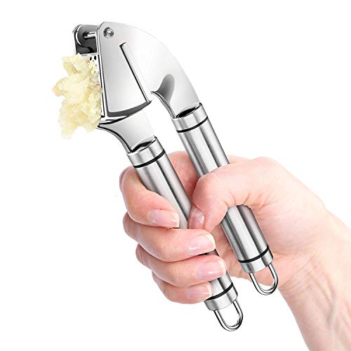 ORBLUE Garlic Press, Stainless Steel Mincer and Crusher with Garlic