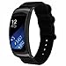 ViCRiOR Gear Fit2/ Fit 2 Pro Bands, Premium Soft NATO Woven Nylon Replacement Strap Watch Band for Samsung Gear Fit 2 Pro/Gear Fit 2, Black