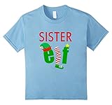 FUNNY SISTER ELF T-SHIRT Ugly Christmas Sweater Style Shirt