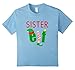 FUNNY SISTER ELF T-SHIRT Ugly Christmas Sweater Style Shirt