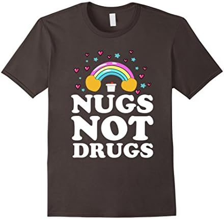 Men's Nugs Not Drugs Chicken Nugget T-Shirt 3XL Asphalt