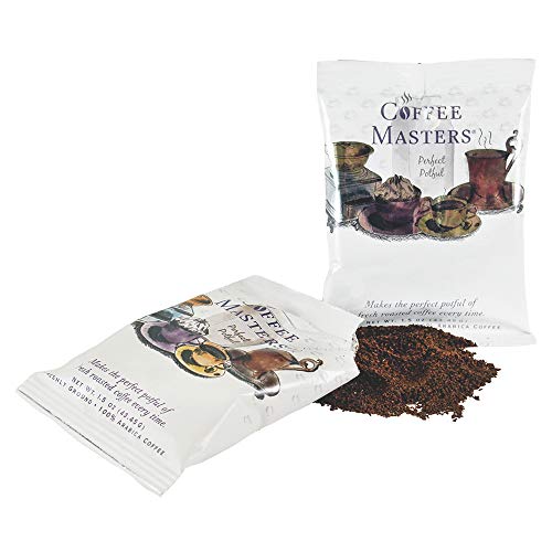 COFFEE MASTERS PERFECT POTFUL BUTTER PECAN GROUND COFFEE, 1.5-OUNCE PACKETS (PACK OF 12)