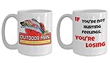 Outdoor Man/Hurting Feelings Breakroom Inspired NEW 15 oz. LARGER Size Coffee Mug Set