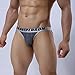 Sikye Male Underwear Men's ComfortSoft Briefs Sexy Low-waist Underpants (L, Dark Blue)