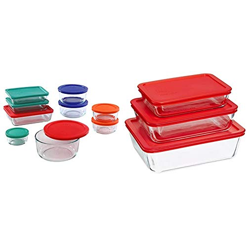 Pyrex Simply Store Meal Prep Glass Food Storage Containers (18Piece