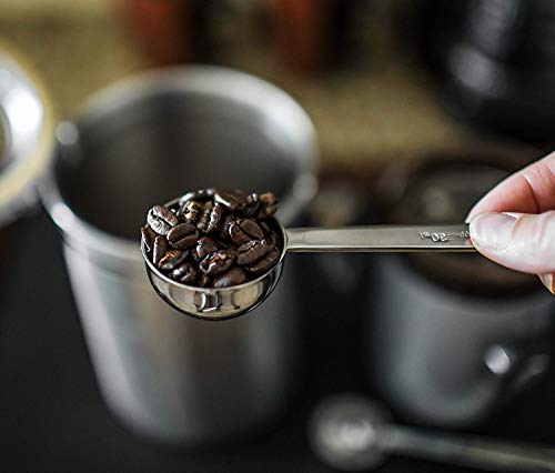 2 Coffee+Stainless+Tablespoon+handled+Spoons