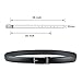 Ratchet Leather Dress Belt for Men, Up to Size 50 - Black