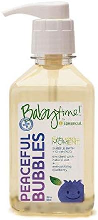 Babytime by Episencial Peaceful Bubbles - Organic Cleansing Bubble Bath and Shampoo, 22.6 Ounce