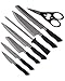 Cuisinart C77SS-15PP Classic Artisan Collection 15 Piece Stainless Steel Cutlery Block Set, Black
