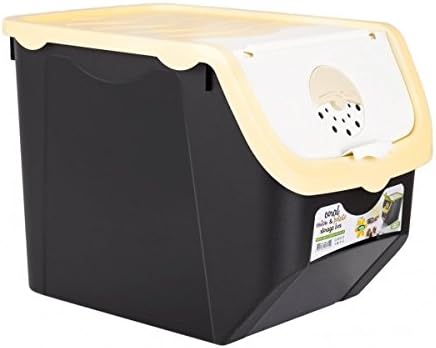 Caja de 12 litros de capacidad para patatas y cebollas, color amarillo: Amazon.es: Hogar