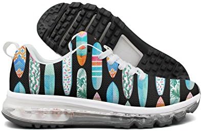 djghgpop Man New Beach Surfboards Pattern Camping Air Cushion Running Shoes