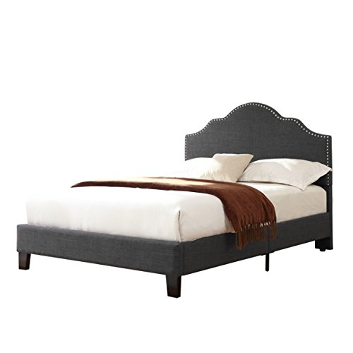 Artum Hill BE4-230 Victoria Upholstered Bed Queen Charcoal