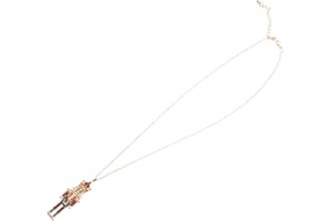 Veemoon Christmas Nutcracker Necklace for Women Creative Cartoon Alloy Soldier Pendant with Zirconia