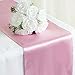 Efavormart 10 Packs of Premium Satin Table Top Runner for Weddings Birthday Party Fit Rectangle and Round Table 12