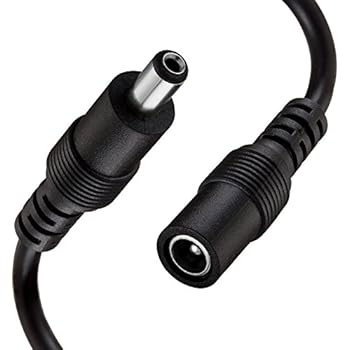 Amazon.com: LED Extension Cable 12Ft Black, Tanbin 5.5 x 2