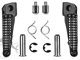 Tengchang Front Footrests Foot pegs for Kawasaki ZX-6R 2003-2012 ZX-10R 2004-2012 ZX-9R 1998 Z1000 2007-2013 ZX636 2003-2006 Black
