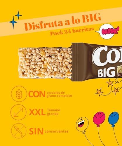 Big Barritas de Cereales Sabor Chocolate, 24x50 g