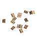 12pcs Cabinet Closet Mini Hinge for 1/12 Dollhouse Miniature Furniture - Golden