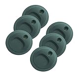THINKCHANCES Reusable Food Grade and BPA Free Silicone Circulr Hole Drinking Sip Lid for Mason, Ball, Canning Jars (Wide Mouth, Grey)