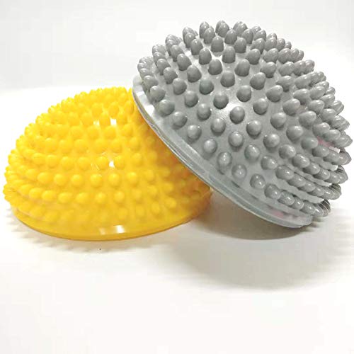 LeSharp Outdoor Toys, Kids Inflation Hemisphere Durian Foot Sole Muscle Stress Relief Massage Ball Toy - Red