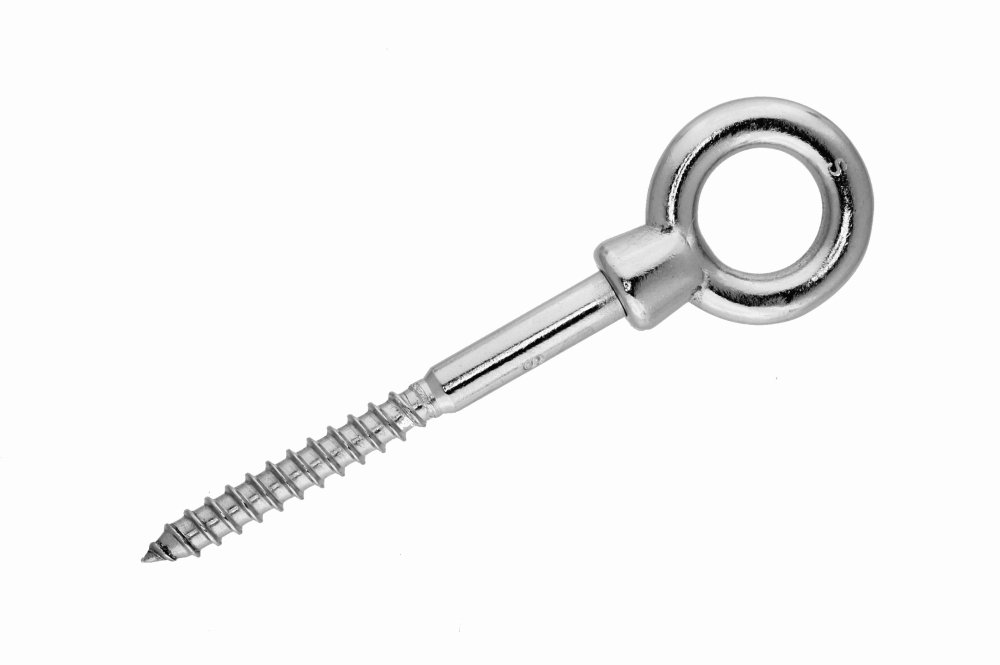 Dutyhook 6X60 Eye Bolt With Wood Thread, Stainless Steel AISI 304