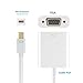 Mini DisplayPort(Thunderbolt) To VGA+Audio 1080P HDTV Adapter for MacBook/iMac/Surface Pro/Thinkpad(Support Audio Without Power Supply)