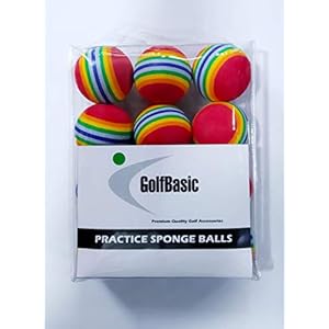 GolfBasic Sponge Golf Balls for Practice (Pack of 24) – Multicolor , Standard Size
