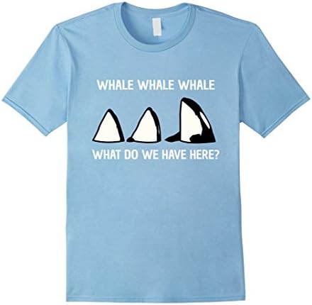 Whale Whale Whale | Funny Animal Joke Pun Tee T-shirt - Male XL - Baby Blue