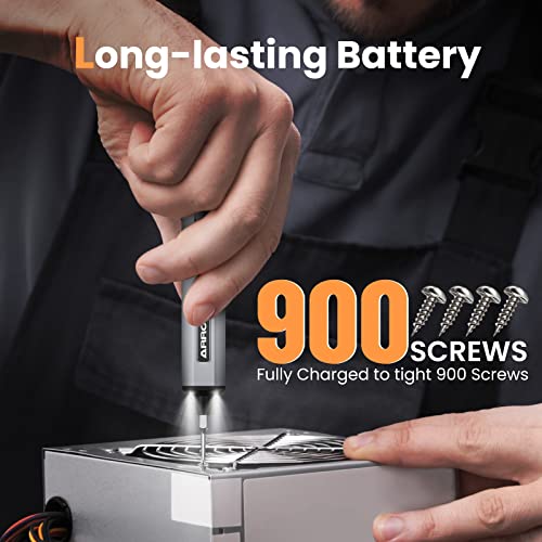 Electric Screwdriver- AM ARROWMAX Cordless Precision Screwdriver Set with 34 Magnetic Precision Bits,4 Gears Torque,Rechargeable Portable Repair Tool Kit for Electronics Laptop Glasses Watch (SES)