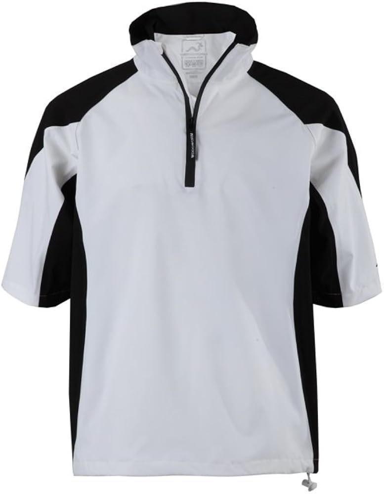 Woodworm Golf V2 Waterproof Half Sleeve Top Slipover Windshirts Wht S