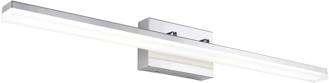 mirrea36in Modern LED Vanity Light for Bathroom Lighting Dimmable 36w Chromed (Cold White 5000K)