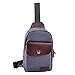 Qcute Canvas Sling Bag, Outdoor Sports Casual Chest Bags Satchel Shoulder Backpack for Men Women (Navy Blue)