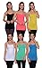 6 Pack Free to Live Women's Seamless Basic Layering Camis