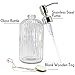 JASAI 18 Oz Clear Glass Soap Dispenser with Rust Proof Stainless Steel Pump, Refillable Liquid Hand Soap Dispenser for Bathroom, Premium Kitchen Soap Dispenser and Bathroom Accessories