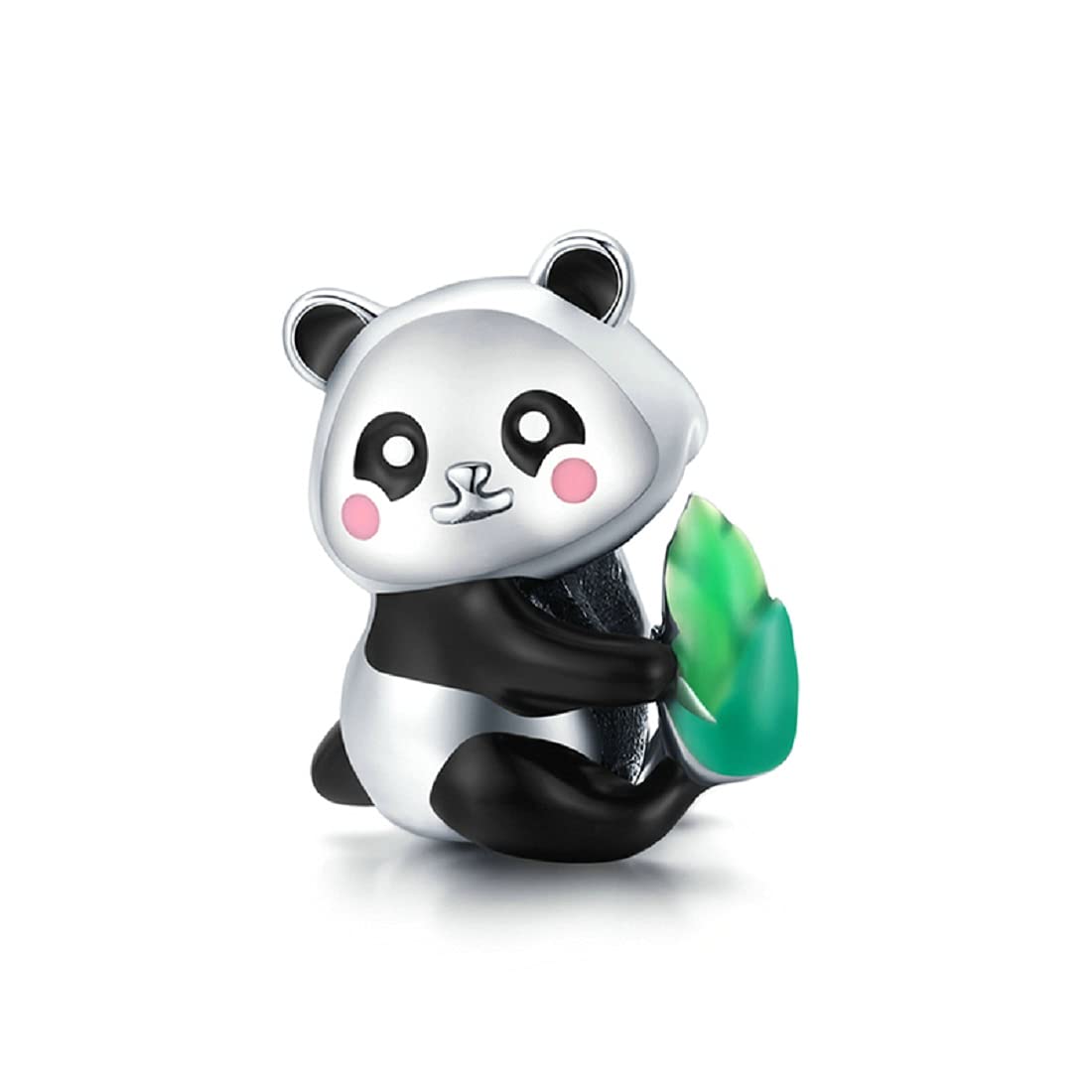 FeatherWish Sterling Silver 925 Charm Baby Panda Animal Love Family Travel Bead Fits And Compatible With Pandora Bracelets Gift Mum Friend Wife Daughter (Baby Bear)