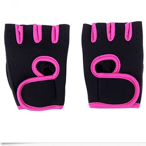 TXIN Choose Size Women Weight Lifting Gloves Fitness Gym Exercise Training (Rose,M)