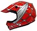 Youth Kids Red Spider Net Dirt Bike Motocross MX Dirt Bike ATV Off-Road Helmet DOT (Small)