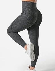 YEOREO Women High Waist Workout Gym Smile Contour