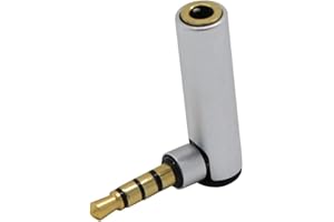 1PC 3.5mm Jack Male to Female L Shape 90 Degree Right Angled Adapter Audio Microphone Jack Stereo Plug Connector Practical tr