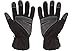 West Chester Men's Slip On Fleece Winter Glove, Textured Palm, Black/Gray, X-Large (96110/XL)
