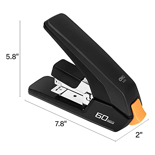 Deli Effortless Stapler, Reduced Effort Desktop Stapler, Easy to Load