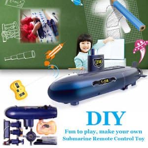 SLB Works Brand New 6 Channels Mini RC Submarine Under Water Boat Ship Toy Ready-to-Go Xmas Gift