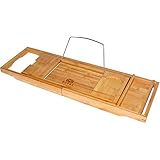 ROYAL CRAFT WOOD Bathtub Caddy, Bamboo Shower Bath Tub Tray Organizer.
