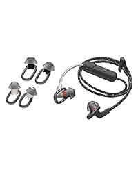 Plantronics BackBeat FIT 300 Auriculares deportivos a prueba de sudor, auriculares inalámbricos, gris orales Unitalla Negro   Gris