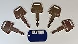 5 Kobelco Kawasaki Equipment Keys Ignition Key for Case, Kawasaki, Yutani, New Holland, Kobelco, Part Number K250
