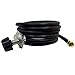 Onlyfire Universal QCC1 Low Pressure Propane Regulator Grill Replacement with 12 ft hose for Most LP Gas Grill, Heater and Fire Pit Table, 3/8